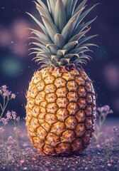Juicy Pineapple in a Dreamy Magical World
