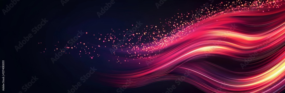 Aufkleber the image features a red speed light that forms a horizontal straight line on a black background, cr