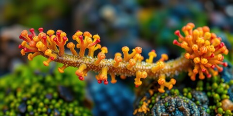 Close-Up of Scapania falcata Liverwort on Forest Floor