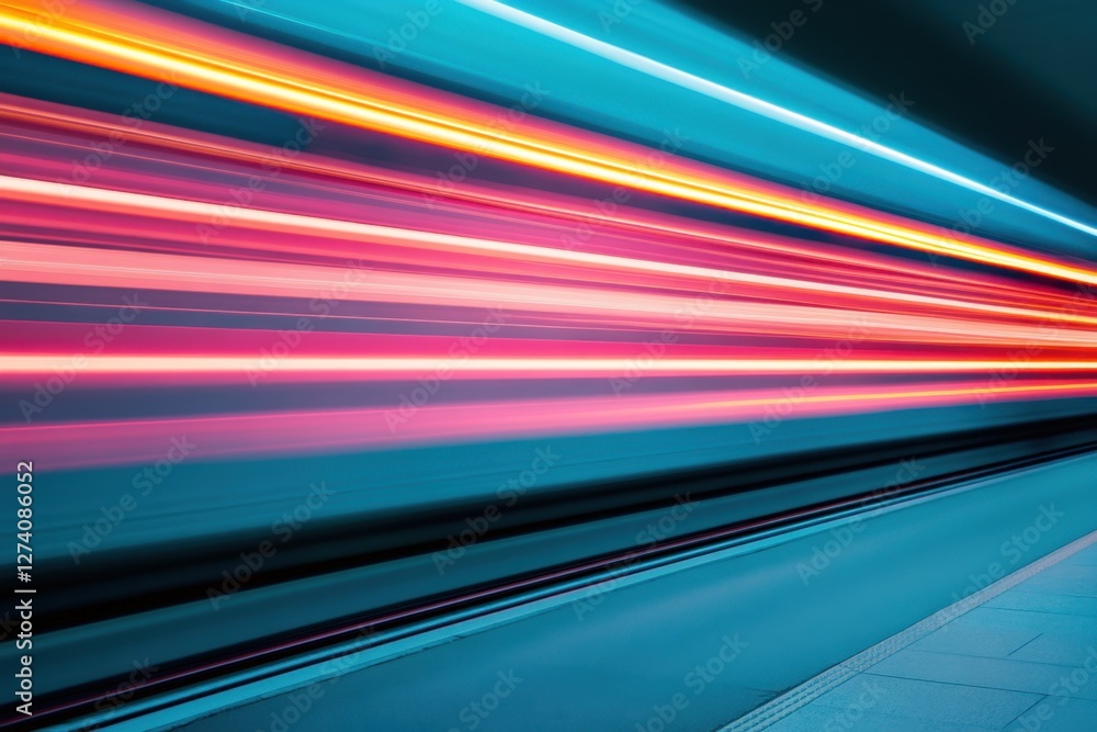 Aufkleber light streaks create a mesmerizing visual effect. abstract representation of speed and motion.