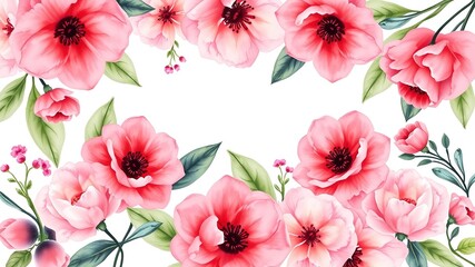 Delicate Pastel Watercolor Blooms: Enchanting Invitation Design