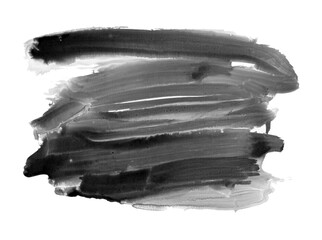 Fototapeta premium Abstract artist-made texture. Black paint on paper. Versatile artistic background for creative design projects: posters, websites, banners, cards, prints and wallpapers. Raster image.