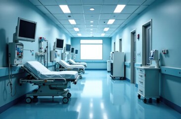 hospital room with medical equipment