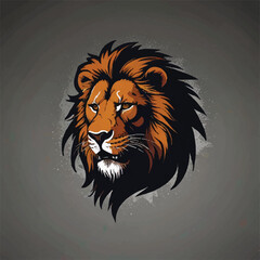Fototapeta premium lion head vector illustration