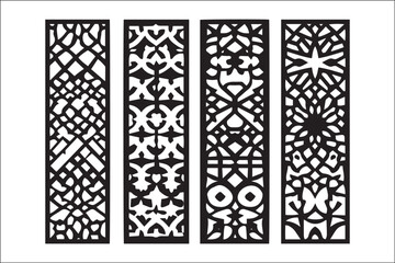 Basic RGB" Intricate Geometric and Ornamental Laser-Cut Panel Designs"