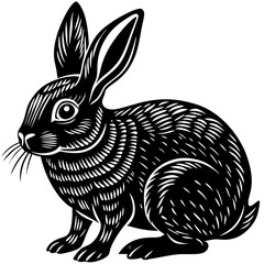 vector illustration of a rabbit