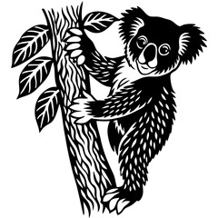 black and white bear