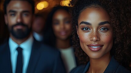Fototapeta premium Confident Businesswoman with Colleagues