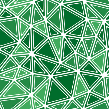 Geometric background with rounded solid shapes in frames. Large triangular patterns in a monotone style. Seamless and repeatable vector illustration.