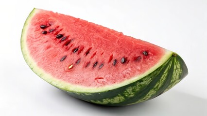 Watermelon Slice on White Background