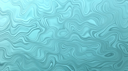 Fototapeta premium Smooth turquoise abstract background with wavy patterns and textures. Ideal for design projects and artistic presentations
