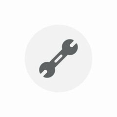 double wrench fix icon sign vector
