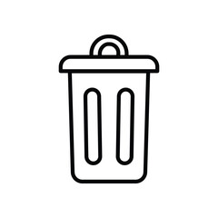 trash can, icon, flat, design, vector, illustrations, Graphic Design, education, style, trendy, collections