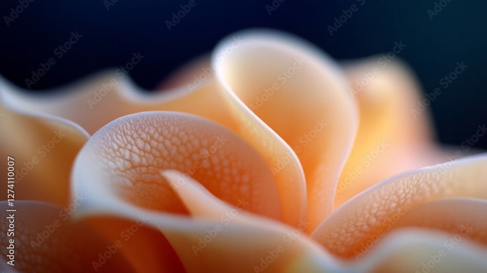 Poster luminous cellular structure, an abstract exploration of light and texture