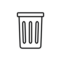 trash can, icon, flat, design, vector, illustrations, Graphic Design, education, style, trendy, collections