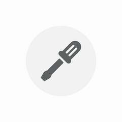 work tool screwdriver icon sign vector