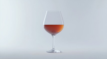 Red wine glass, studio shot, white background, drink menu