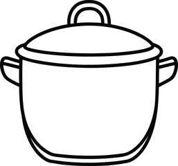 cooking pot vector illustration