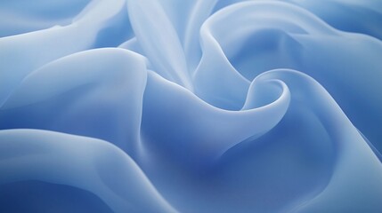 Macro shot of smooth matte silicone sheet showcasing gentle curves in soft blue tones crafted for creative designs and manufacturing