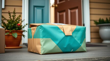 Parcel Delivered Outside a House