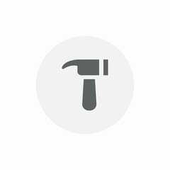 hammer work icon sign vector