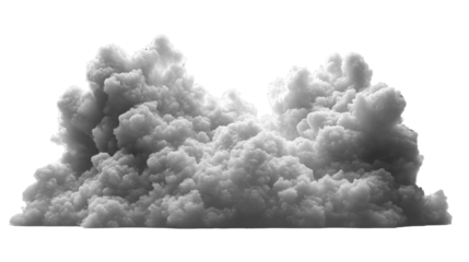 Fluffy gray clouds with soft texture, creating dramatic sky effect