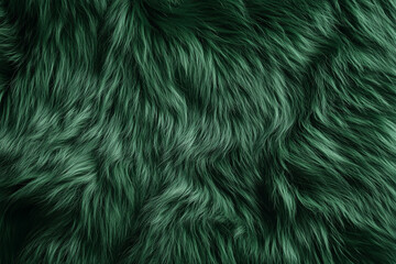 Fototapeta premium Green fur background