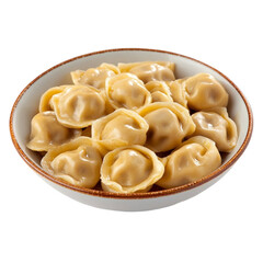 Pelmeni is a Russian dish consisting of dumplings made from unleavened dough and filled with minced meat. The meat used for pelmeni filling varies, it can be beef, pork, chicken, or lamb.