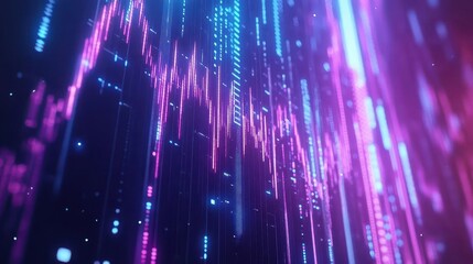 Dynamic Financial Growth Visualization with Futuristic Digital Charts, Stock Market Graphs, Business Data Insights, and Trend Analysis in Deep Blue Tones