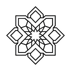 Elegant Islamic Ornament Vector with Arabic Geometric and Decorative Design-26
