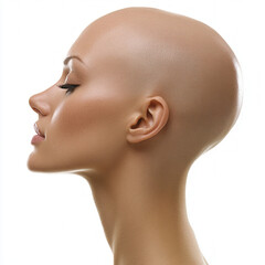 Woman Head Shot Isolated