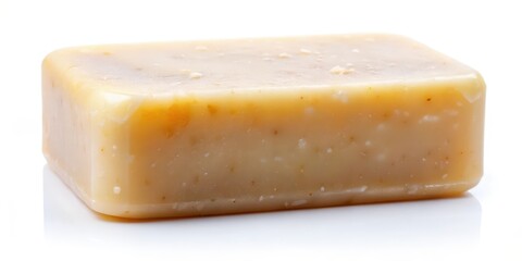 Rectangular Soap Bar on White Background
