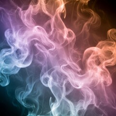 Obraz premium A surreal misty smoke effect with soft tendrils curling and merging in the air.