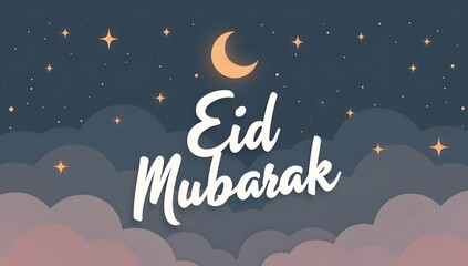 Eid Mubarak social media banner, poster and background, greeting card design, decorative background
