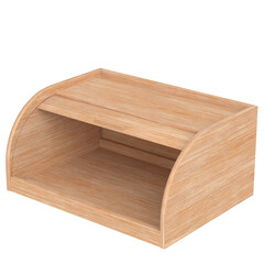 3D rendering illustration of a bread bin with a swing top