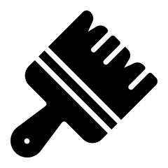 paint brush glyph icon