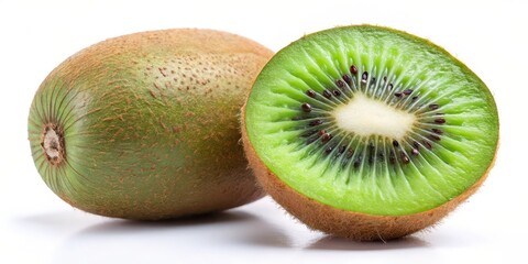 Fototapeta premium Kiwi Fruit on White Background