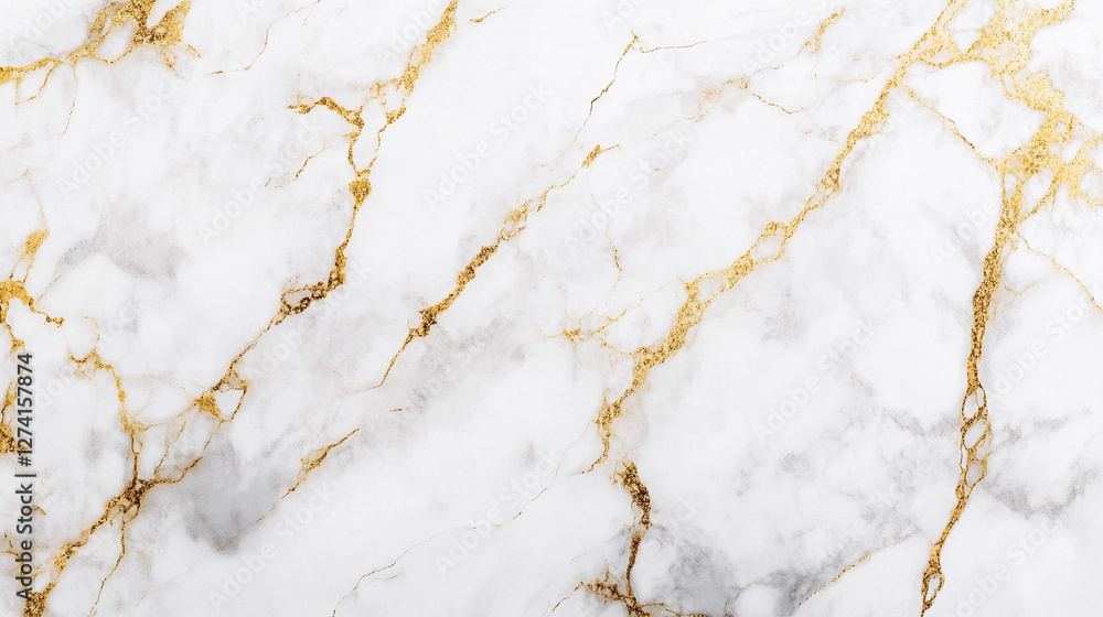 Poster elegant marble background with striking gold veins creating a luxurious atmosphere suitable for vari