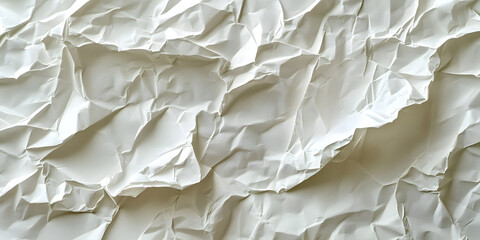 Obraz premium Close-up of slightly crumpled white paper texture