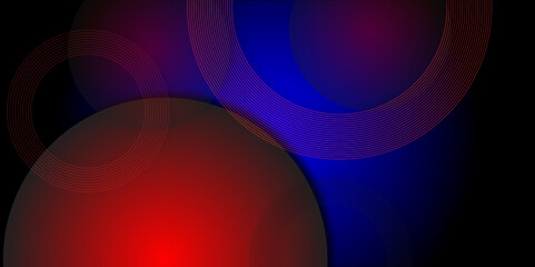 Shiny neon circles abstract bg. Vector gradient abstract background vector illustration for any Design. Vector Illustration For Wallpaper, Banner, Background, Card, Book Illustration, landing page. 