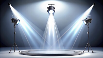 Studio Lighting Setup with Pedestal