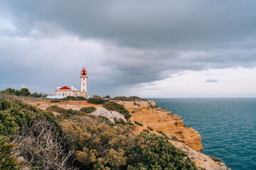 Cliff by Farol de Alfanzina – Algarve, Portugal, Atlantic Ocean