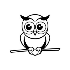 Sticker design of The owl 