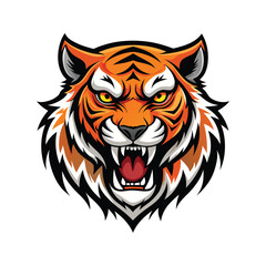 Tiger Hot  Head vector Design