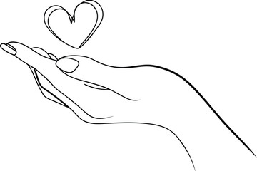 Hand Holding a Heart Kindness, Love, Care, Support, Charity, Compassion, Empathy, Generosity, Giving