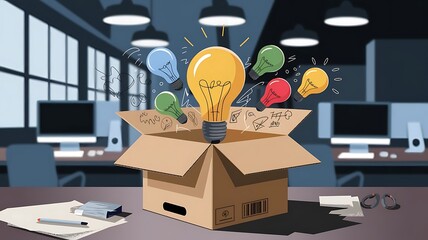 A suggestion box overflowing with ideas signifies engaged employees.