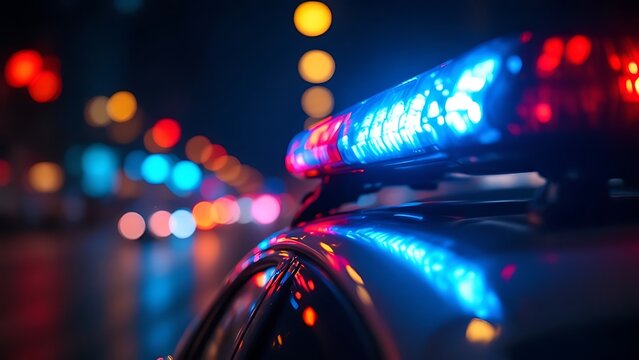 The emergency medical services vehicle's roof light serves as a crucial rescue signal.