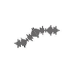 Sound waves vector illustration