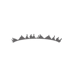 Sound waves vector illustration