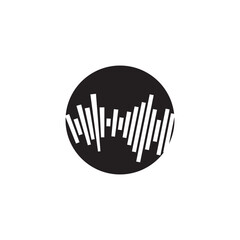 Sound waves vector illustration